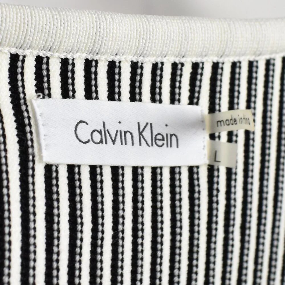 Calvin Klein Fit and Flare Knit Dress NEW - L - Picture 8 of 9